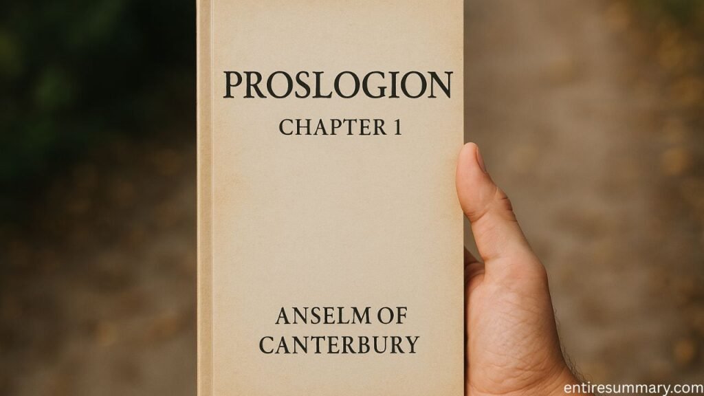 Proslogion Chapter 1