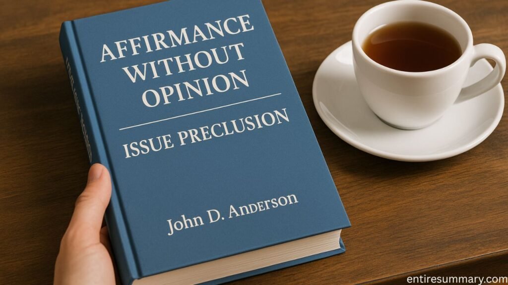 Affirmance Without Opinion Issue Preclusion